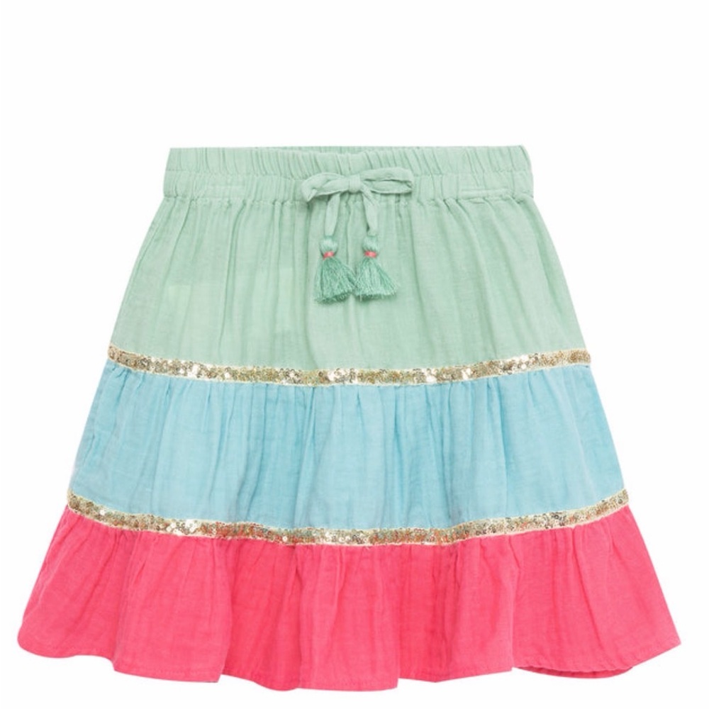 Peek Pink and Blue Cotton skirt